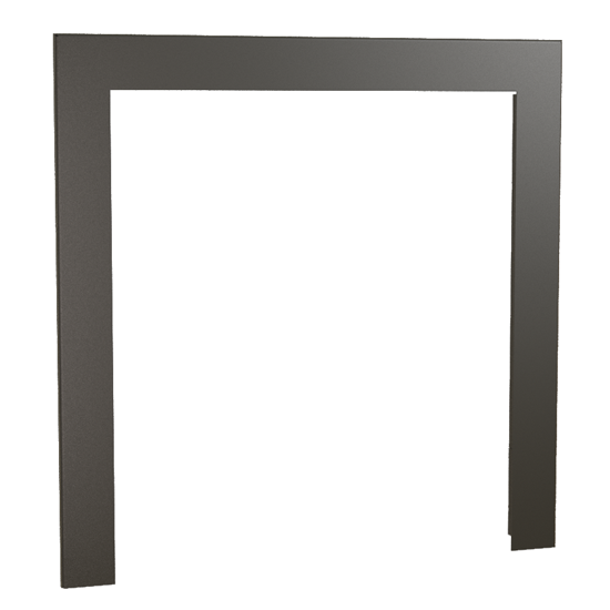 3-Sided Trim Black on white background