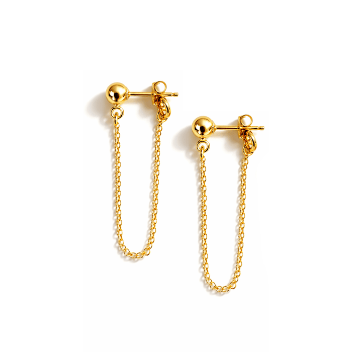 Ball chain earring - Le Serey
