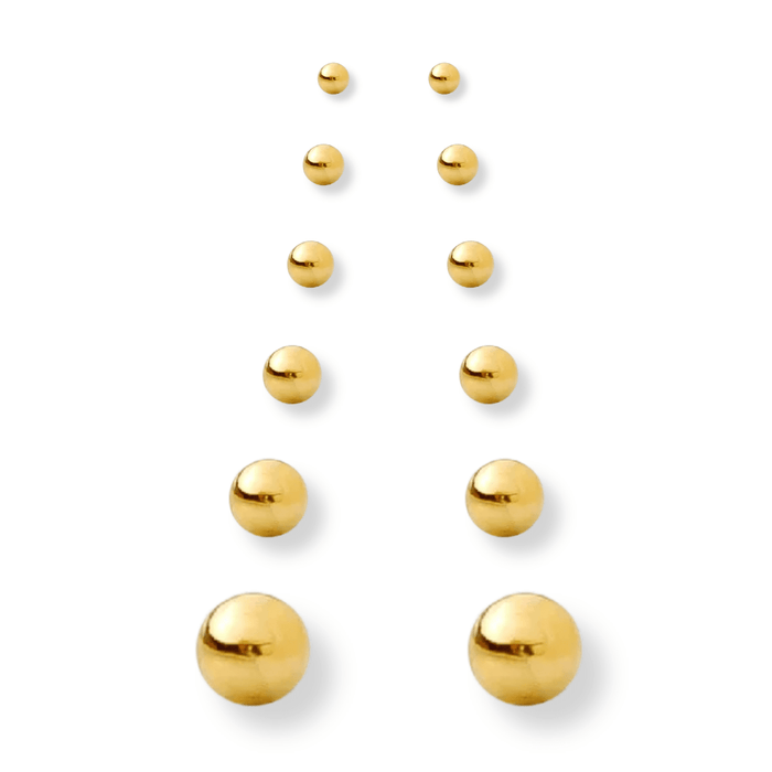 Ball Stud Earrings in 14k gold filled
