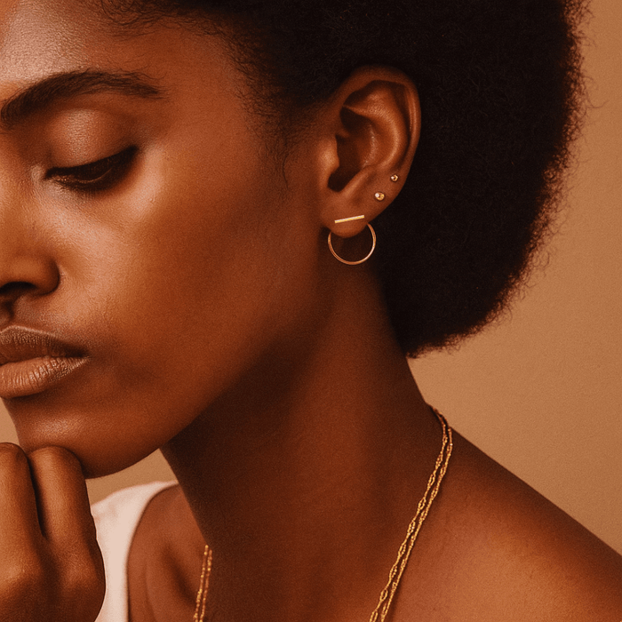 Bar Studs + Ear Jacket - Le Serey