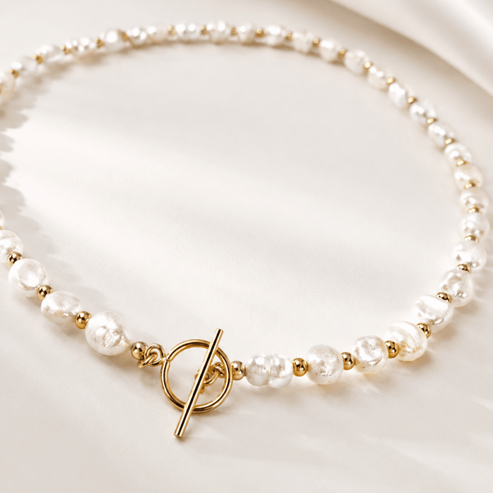 Baroque Pearl Beaded Necklace - Le Serey