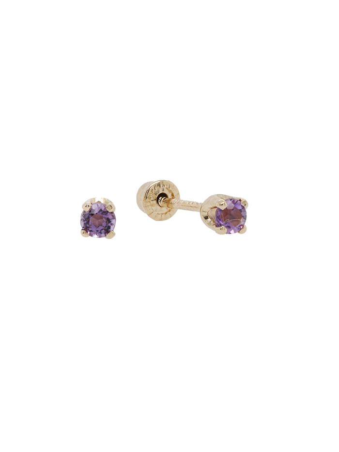 Birthstone Studs amatista - Eternity Diamonds