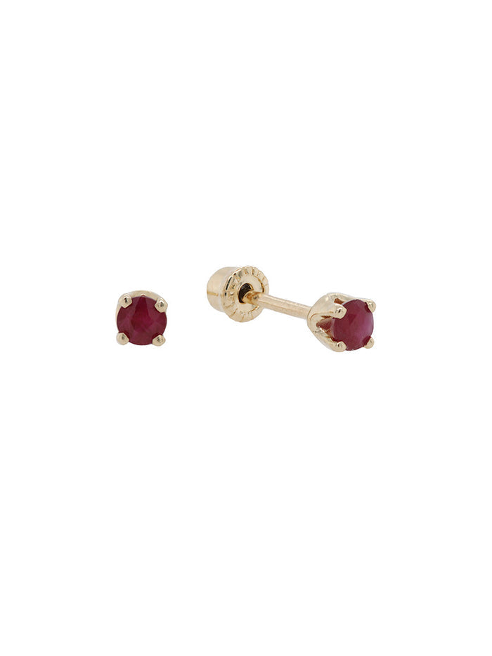 Birthstone Studs rubí - Eternity Diamonds