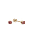 Birthstone Studs turmalina rosa - Eternity Diamonds