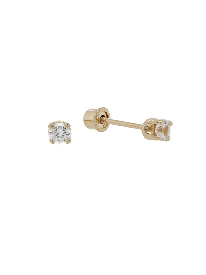 Birthstone Studs zafiro blanco - Eternity Diamonds