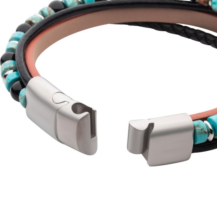 Black Onyx & Green Emperor Bracelet