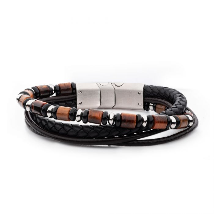 Black Onyx & Tiger's Eye Bracelet - Eternity Diamonds