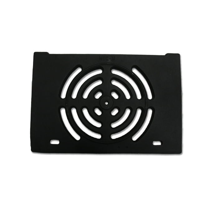 Bottom Grate for a multifuel burning stove on a white background.