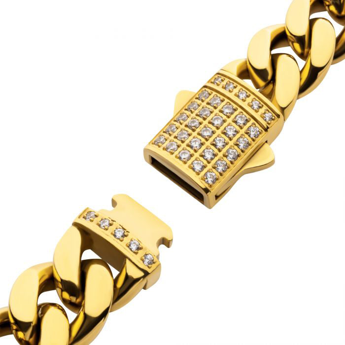 Brazalete Cubana IP 18K - Eternity Diamonds
