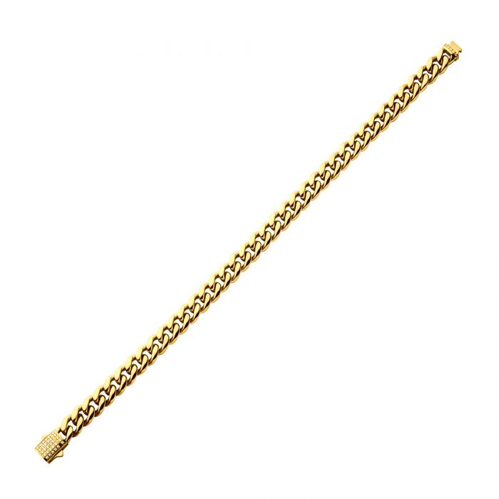 Brazalete Cubana IP 18K - Eternity Diamonds