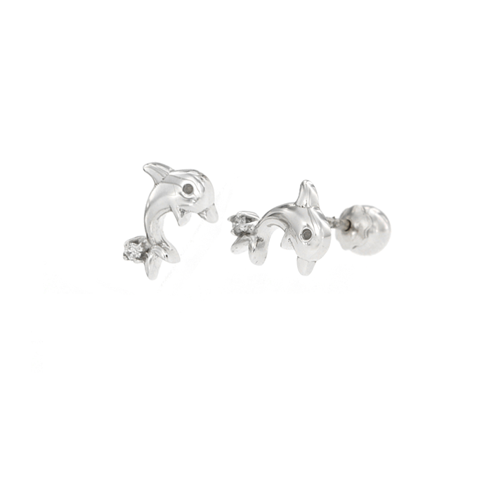 Broqueles de delfines - Eternity Diamonds
