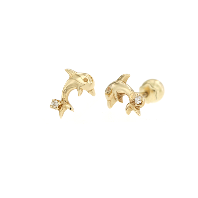 Broqueles de delfines - Eternity Diamonds