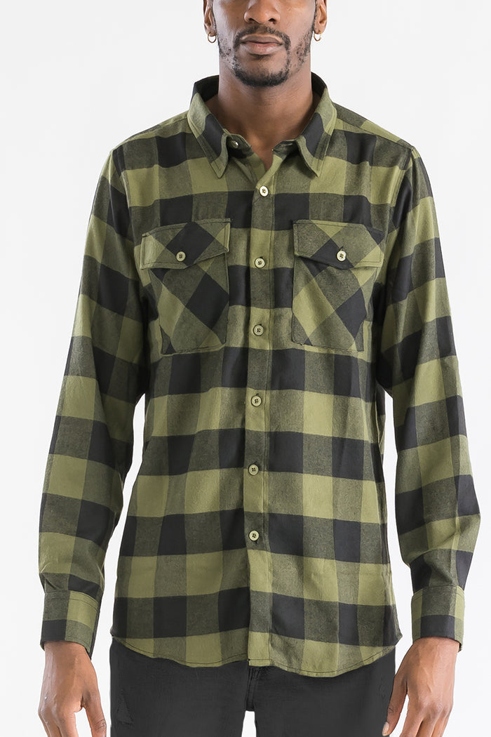 OLIVE BLACK / S