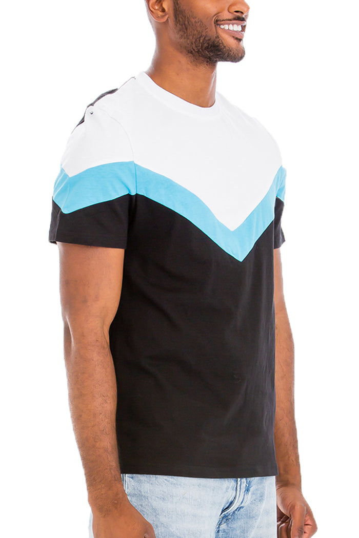 Chevron Color Block Shirt