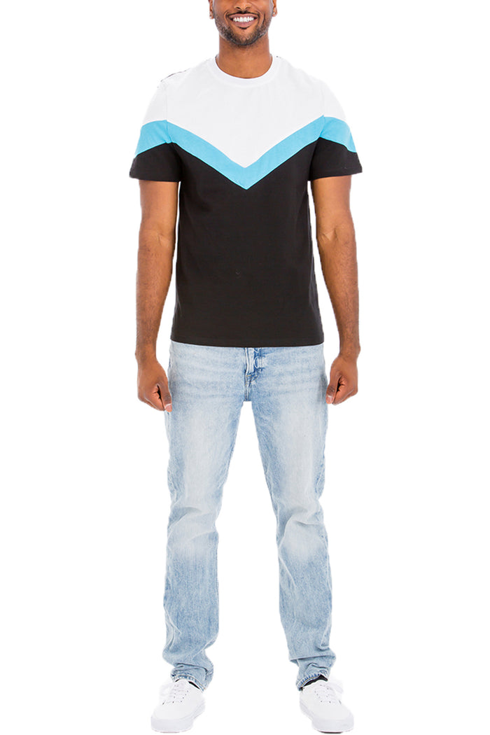 Chevron Color Block Shirt