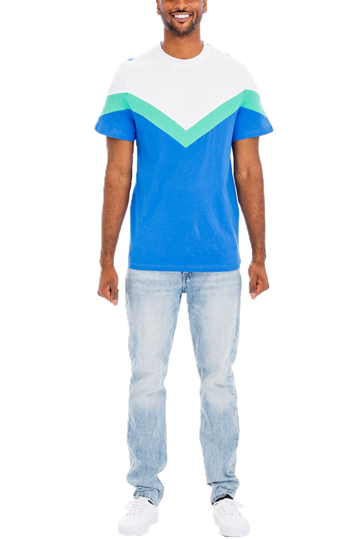 Chevron Color Block Shirt