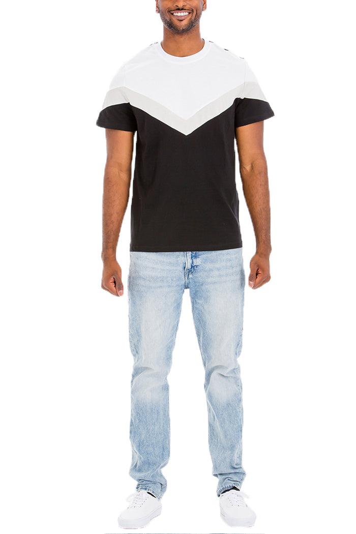 Chevron Color Block Shirt