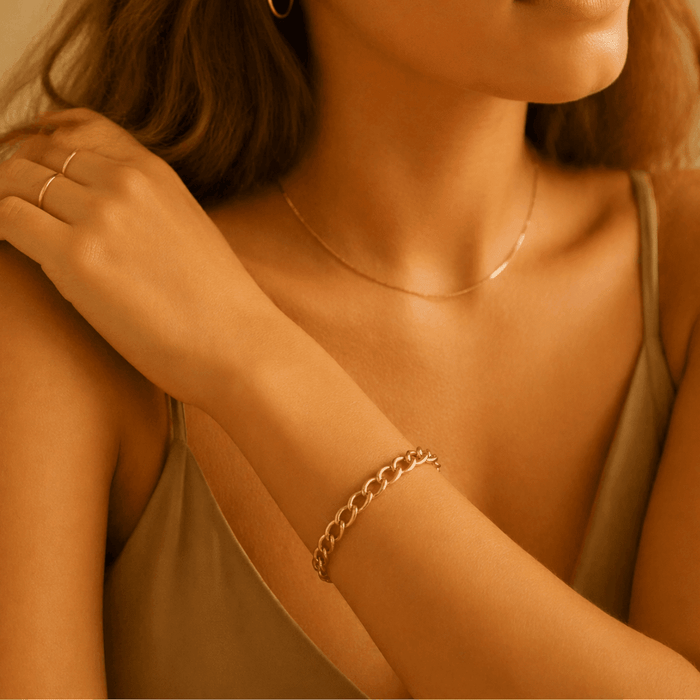 Chunky Curb Chain Bracelet - Le Serey
