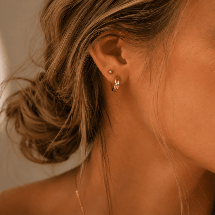 Chunky Hoop Earrings - Le Serey
