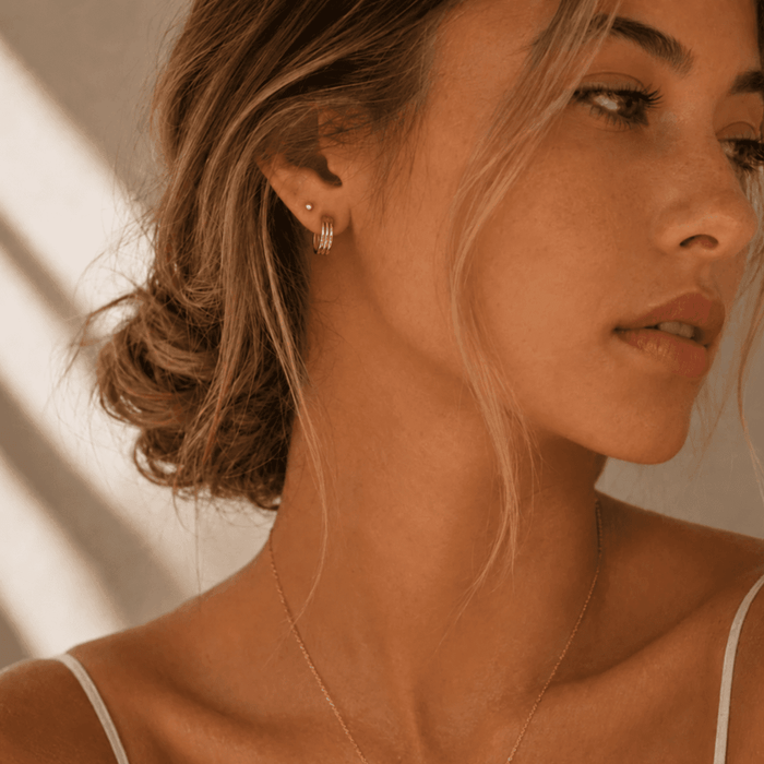 Chunky Hoop Earrings - Le Serey