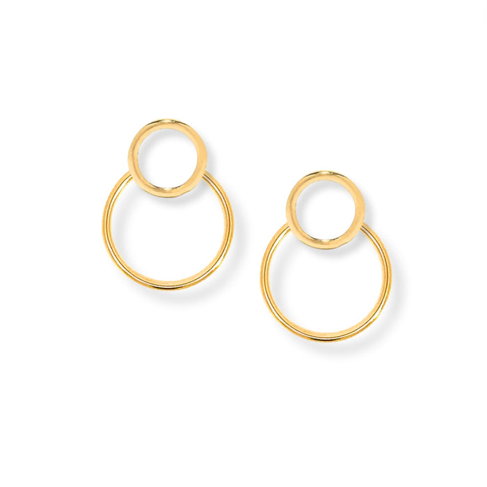 Circle Studs + Ear Jacket - Le Serey