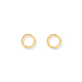 Circle Silhouette Gold Studs - Le Serey