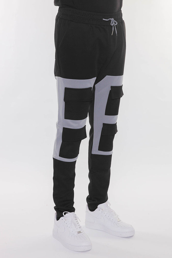 Colorblock Pouch Joggers