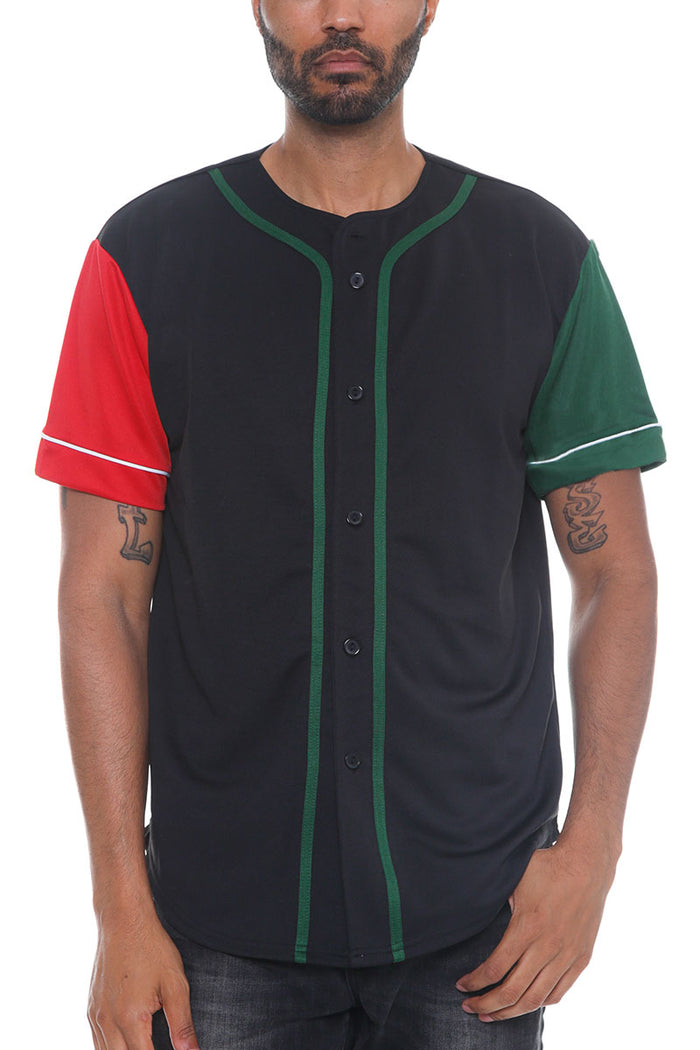 Corazon Color Block Baseball Jersey