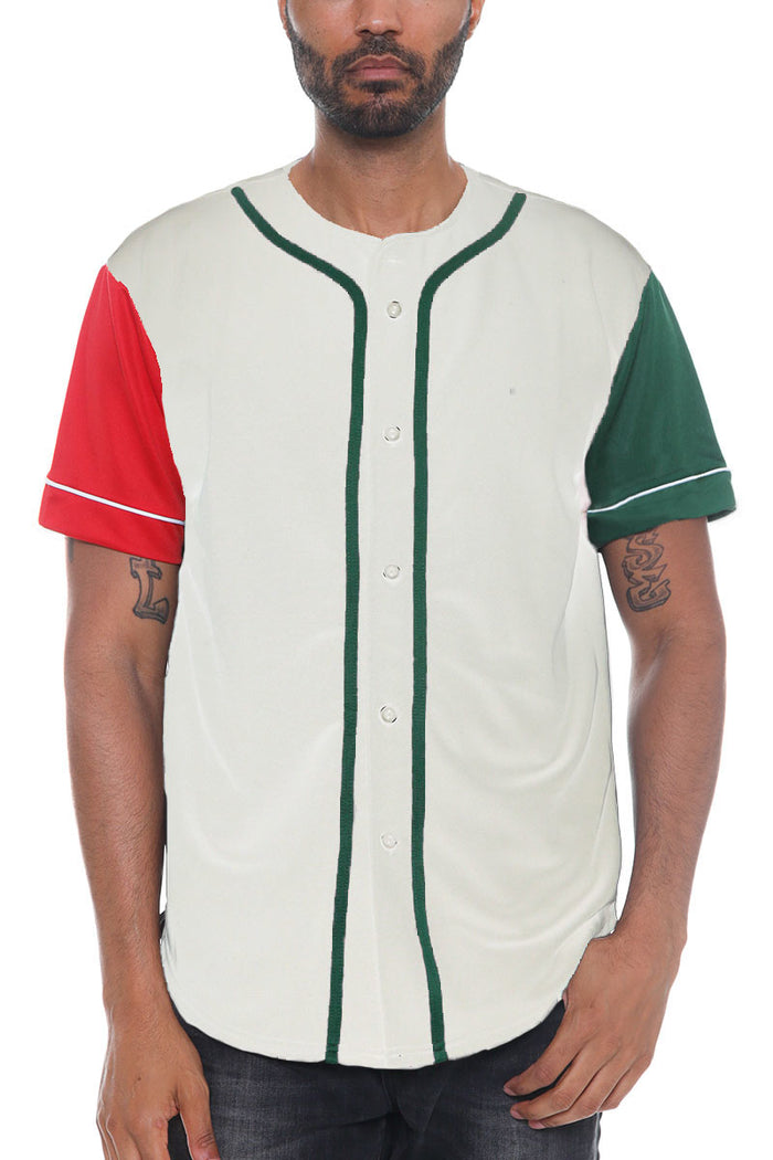 Corazon Color Block Baseball Jersey