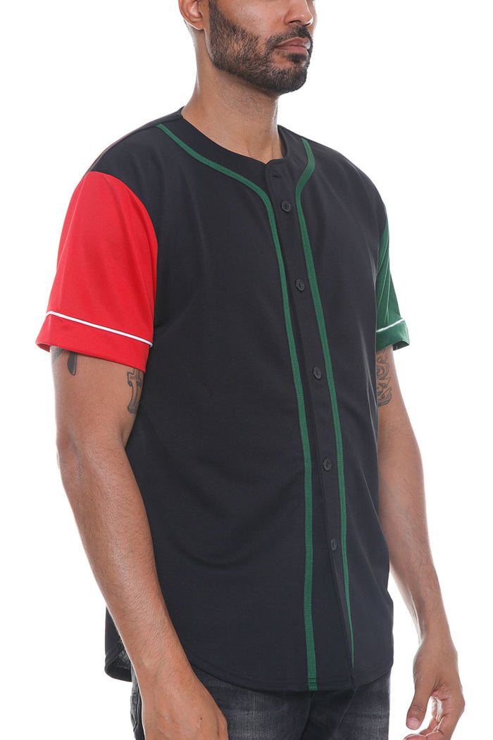 Corazon Color Block Baseball Jersey