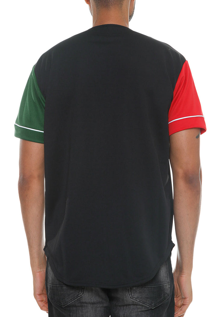 Corazon Color Block Baseball Jersey