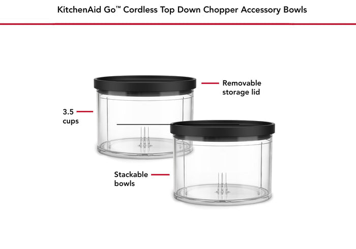 Cordless Go Top Down Chopper Bowl + Lid
