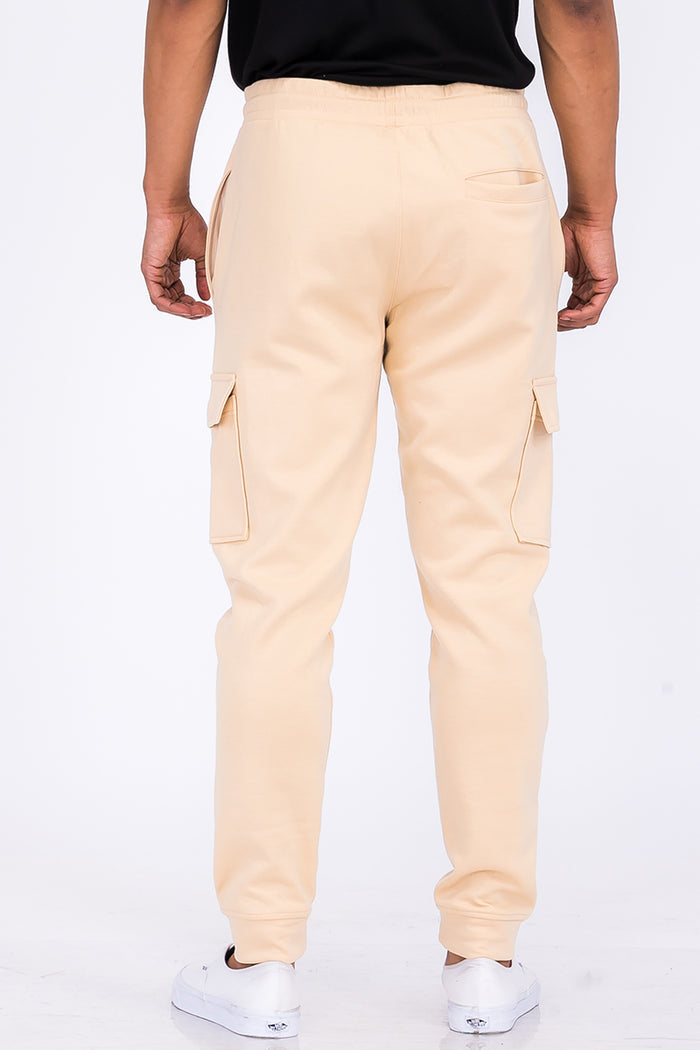Cotton Blend Cargo Joggers
