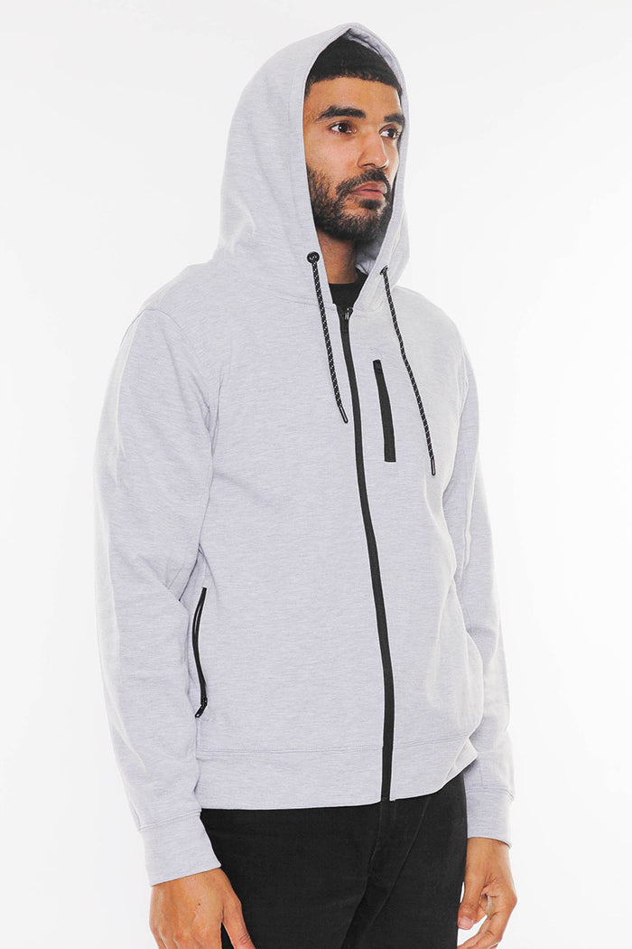 Crosstek Heathered Zip Up Jacket