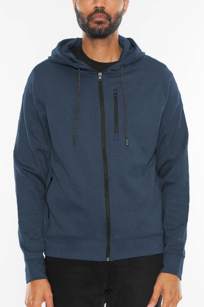 Crosstek Heathered Zip Up Jacket