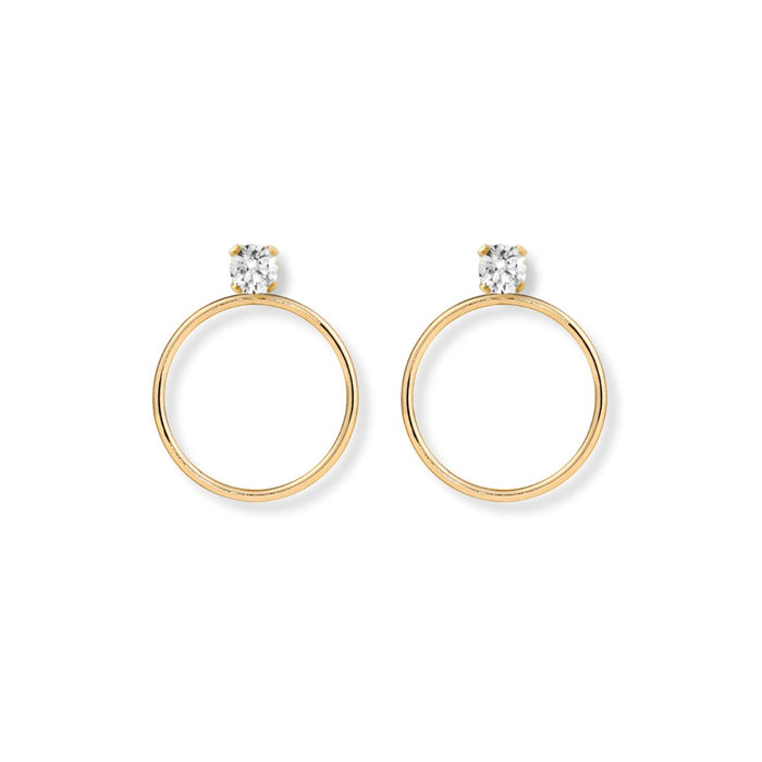 CZ Studs + Ear Jacket - Le Serey