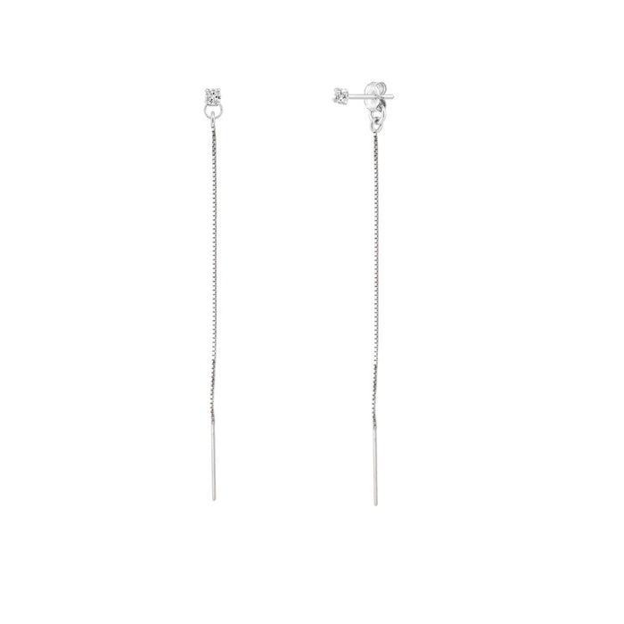 CZ Studs + Threader Chain Jacket - Le Serey