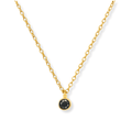 Delicate Black Diamond Necklace - Le Serey