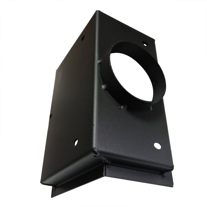Direct Air Cover for multifuel stove on white background