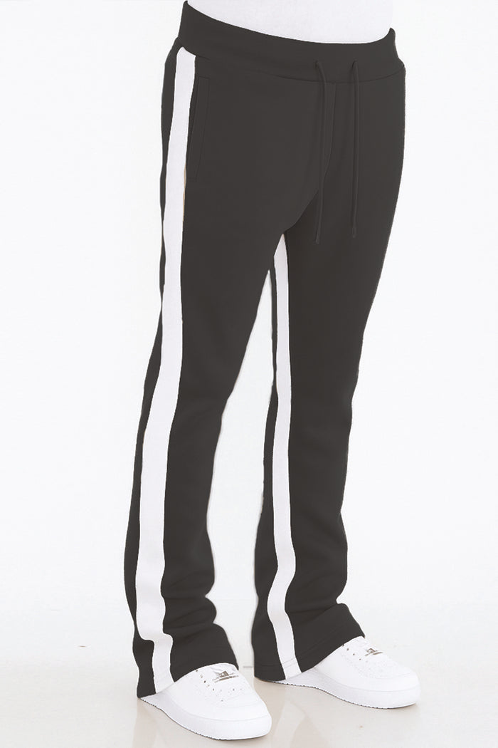 Dual Stripe Stacked Track Pants