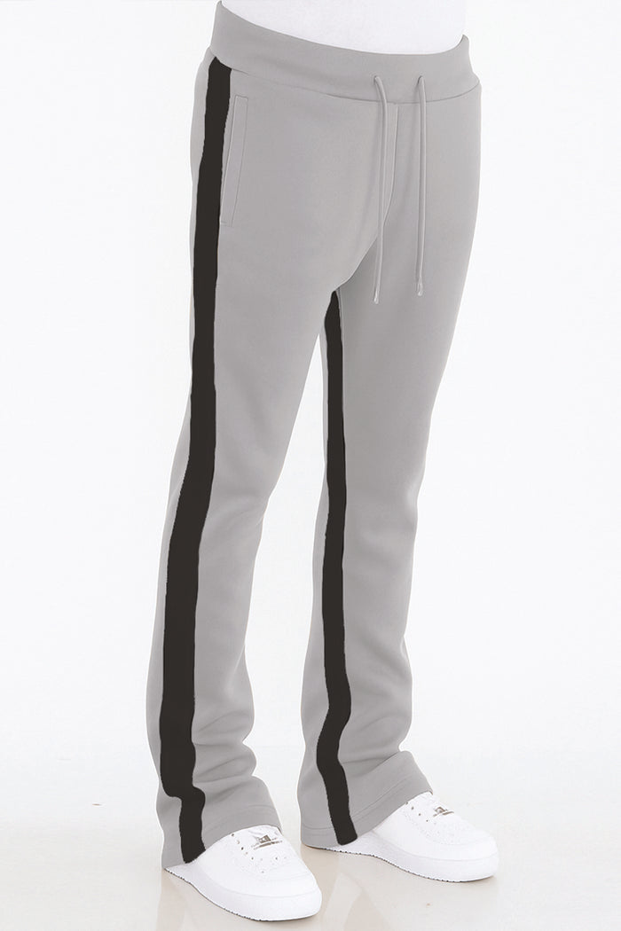 Dual Stripe Stacked Track Pants