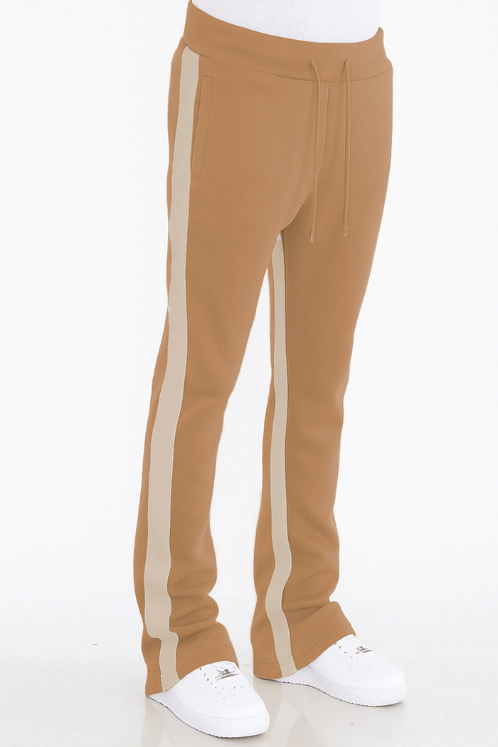 Dual Stripe Stacked Track Pants