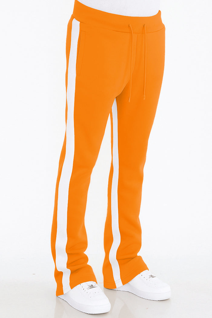 Dual Stripe Stacked Track Pants