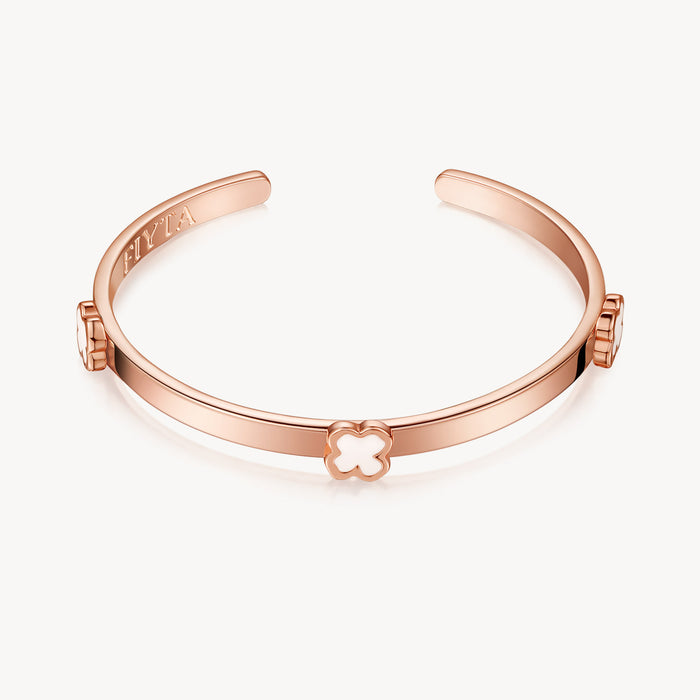 Cocoa Collection Women's Watch & Elegant Clover Bracelet Gift Set - FIYTA