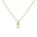 Emerald Cut CZ Diamond Necklace - Le Serey