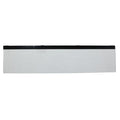 glass panel for electric fire on white background