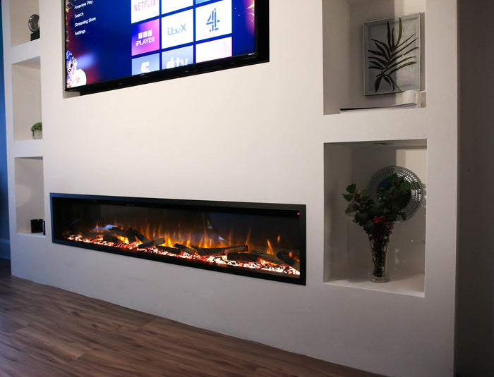 electric fire in the living room
