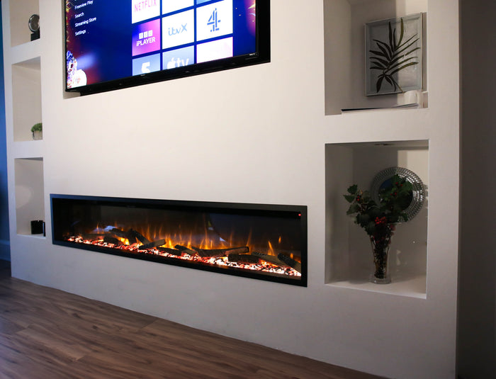 electric fire in living room