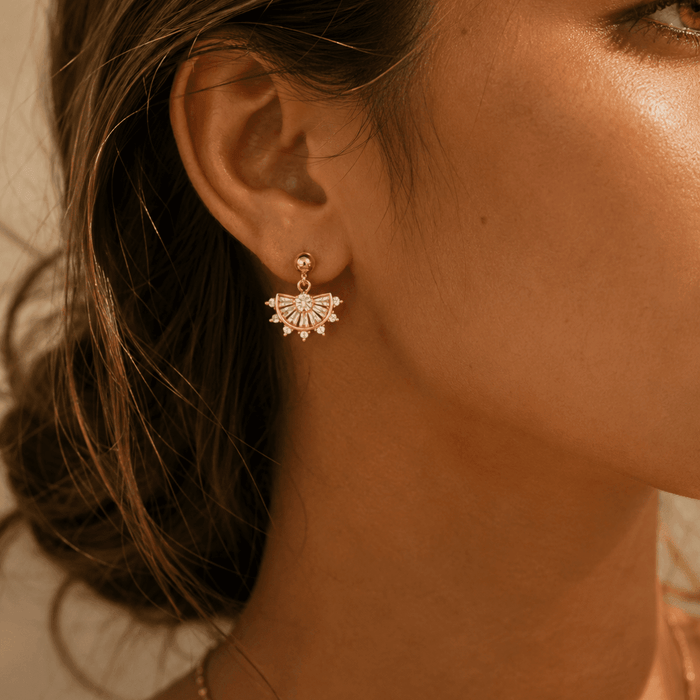 Fan Drop Earrings