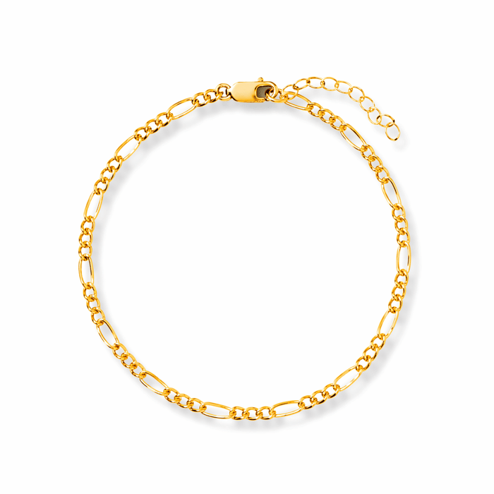 Gold Filled Figaro Link Bracelet - Le Serey